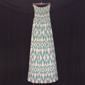 Strapless maxi dress